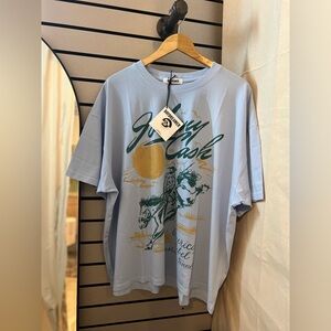 Daydreamer Johnny Cash American Rebel One Size Tee Blue NWT
